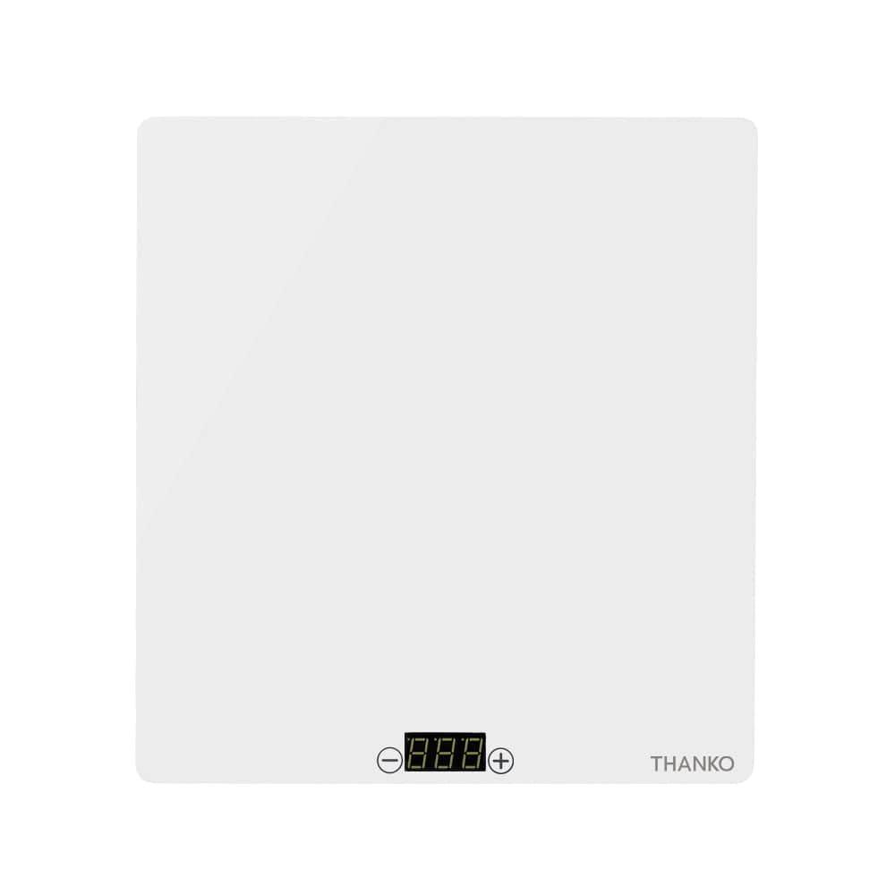THANKO “Food Warmer Plate” (White/Black) (White, M Size)