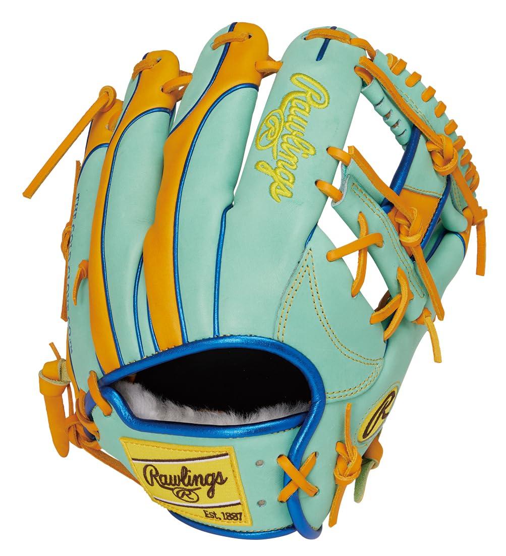 Rawlings Baseball Glove Softball Adult HOH PRO EXCEL Wizard #02 COLORS GR5HW2CN52MG Mint/Gold Tan [Infield Glove] Size 11.25 ※Right-handed (Left-hand wear)
