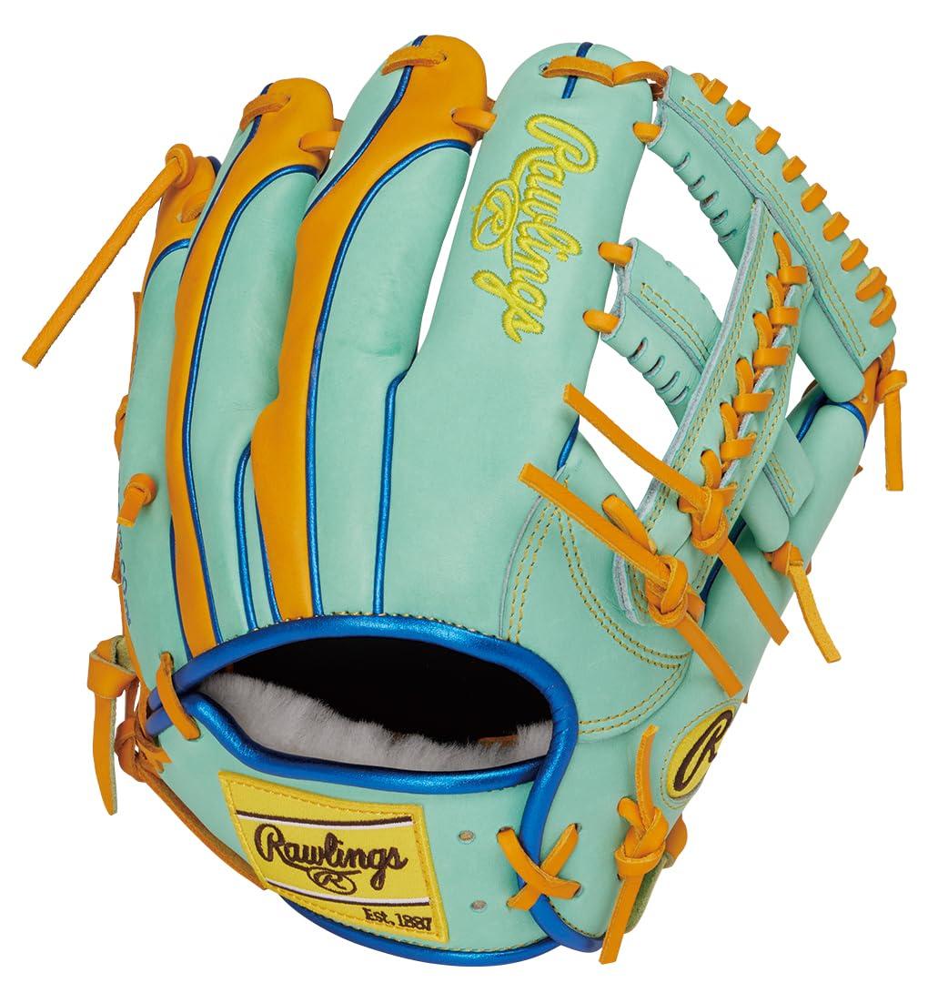 Rawlings Baseball Glove, Softball, Adult Size HOH PRO EXCEL Wizard #02 COLORS GR5HW2CCK4MG Mint/Gold Tan [Infield Glove] Size 11.5 ※Right-handed (Left-hand wear)