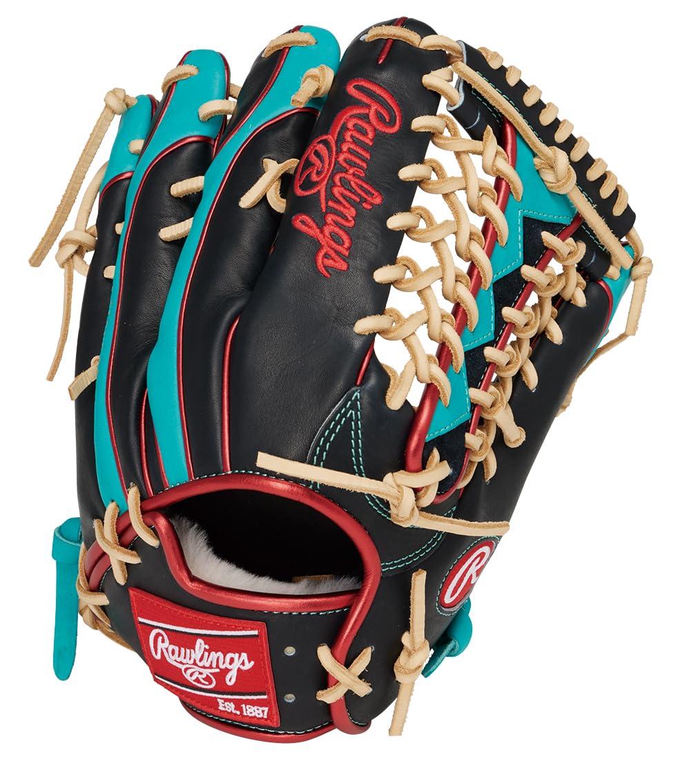 Rawlings Baseball Glove Softball Adult HOH PRO EXCEL Wizard #02 COLORS GR5HW2CB88MG Navy/M Green [Outfielder] Size 12.5 *Left-handed (worn on right hand)