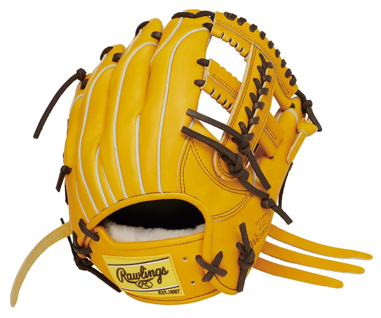 Rawlings Baseball Glove, Softball, Adult Size HOH PRO EXCEL Wizard #02 GR5HW2CK4MG Gold Tan [Infield Glove] Size 11.5 ※Right-handed (Left-hand wear)