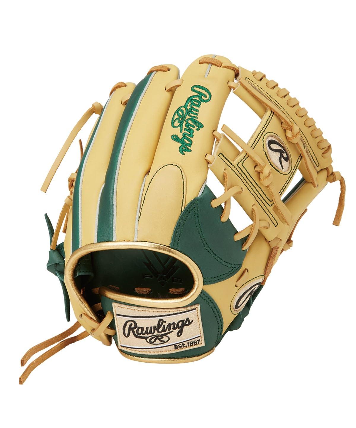 Rawlings Baseball Glove Softball JR. Kids Junior HYPER TECH COLOR SYNC GJ5HTCG9M Dark Green/Camel [All-Rounder] Size M *For right-handed throwers (worn on left hand)