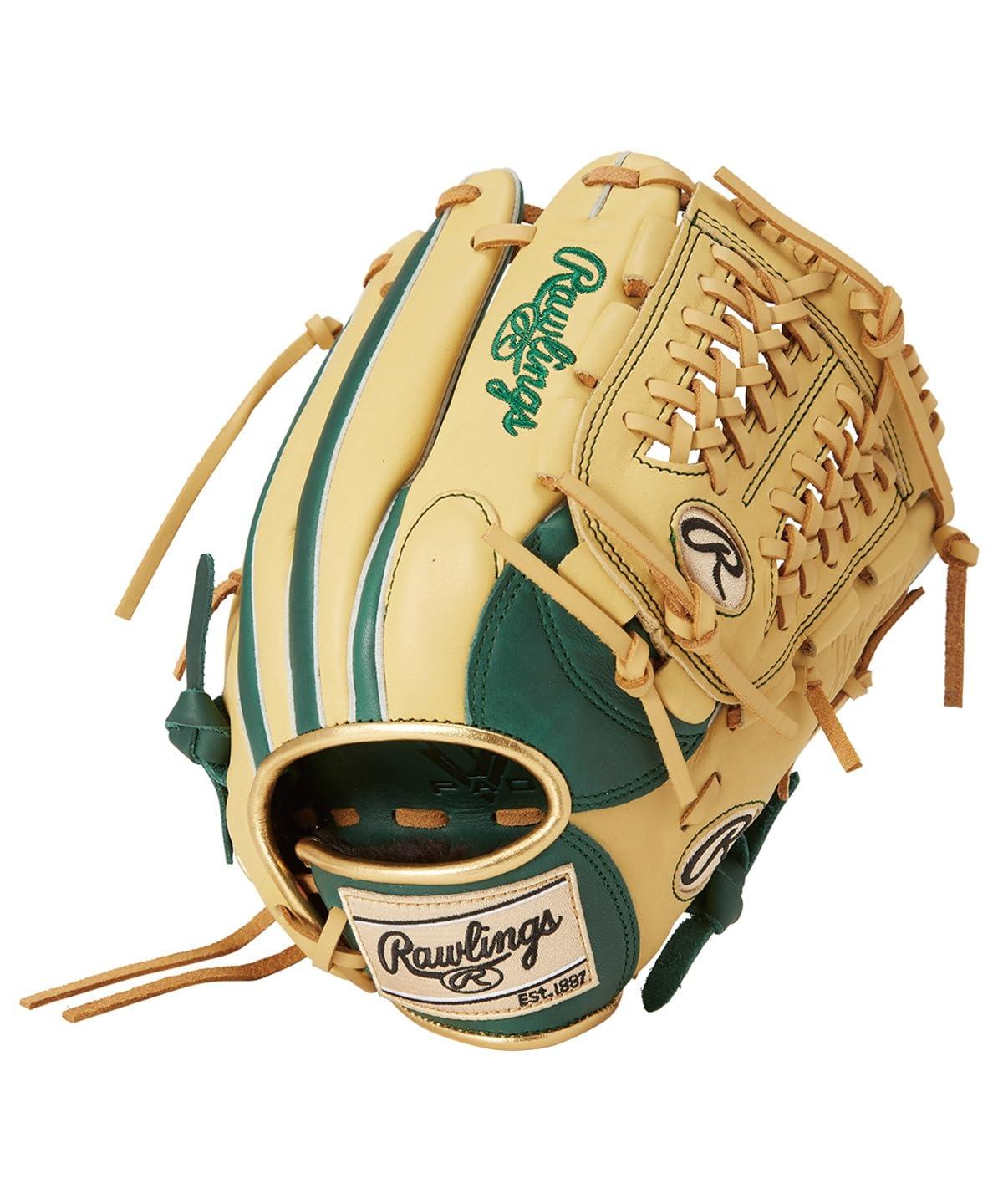 Rawlings Baseball Glove Softball JR. Kids Junior HYPER TECH COLOR SYNC GJ5HTCN6L1 Dark Green/Camel [All-Rounder] Size L *For right-handed throwers (worn on left hand)