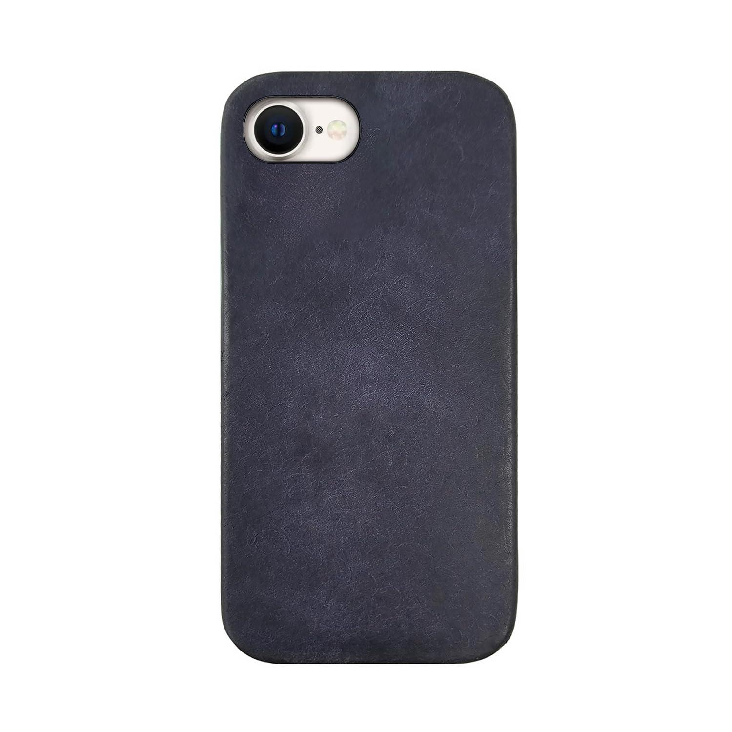 ABBI SIGNATURE MARGOT Italian Leather MagSafe-Compatible Back Cover for iPhone 16e Navy ABS27514i16E