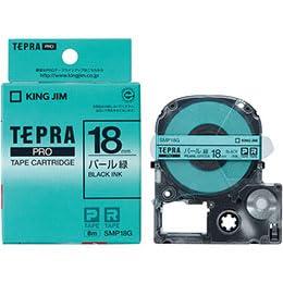 KING JIM Tepla PRO Pearl Color Tape 18mm Green KJ-SMP18GX5