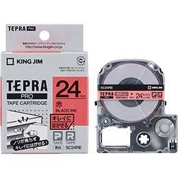 KING JIM Tepla PRO Tape - Cleanly Removable 24mm Red KJ-SC24REX5