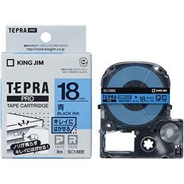 KING JIM Tepla PRO Tape - Cleanly Removable 18mm Blue KJ-SC18BEX5