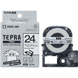 KING JIM Tepla PRO Tape Iron-on Label 24mm White KJ-SF24KX5