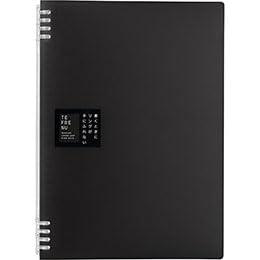KING JIM TEFRENU Ring Notebook A4 Black KJ-9856TTE-BKX10