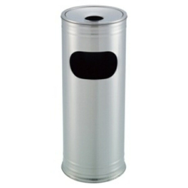 Teramoto Stainless Steel Ashtray with Waste Bin J902H SU-237-812-0 1 unit