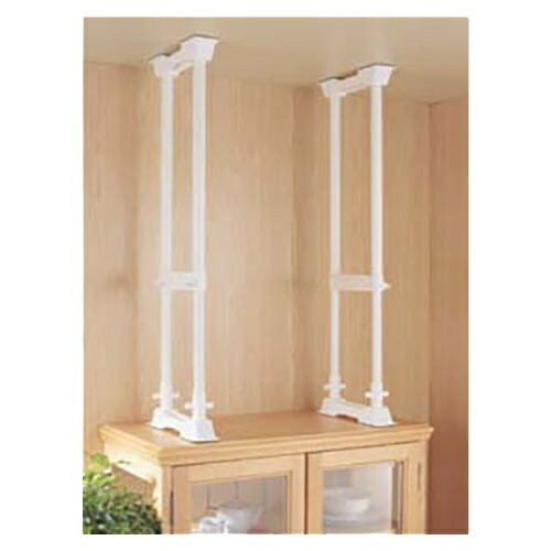 Iris Ohyama Furniture Anti-Tip Rod to Protect Against Furniture Tip-Overs Disaster Preparedness Goods L Height 70-120cm White SP-70W