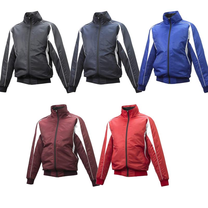 [SSK] Jacket Ground Coat Front Full ZIP (Insulated) Men's Red × White (2010) Japan XO2 (Equivalent to Japanese Size 4L)