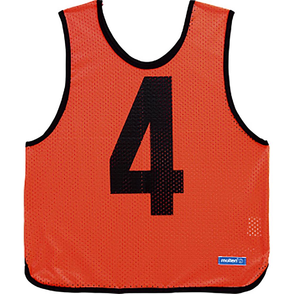 molten Game Vest Junior Fluorescent Orange 10-Piece Set (1-10) GB0112-KO