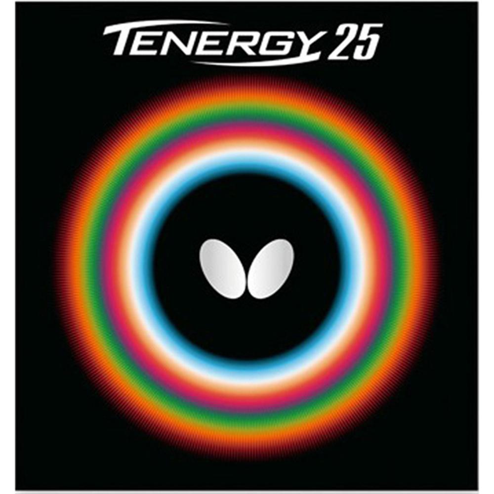 Butterfly Table Tennis Rubber Tenergy 25 Back Soft Tension (Spin) 05810 Black Medium