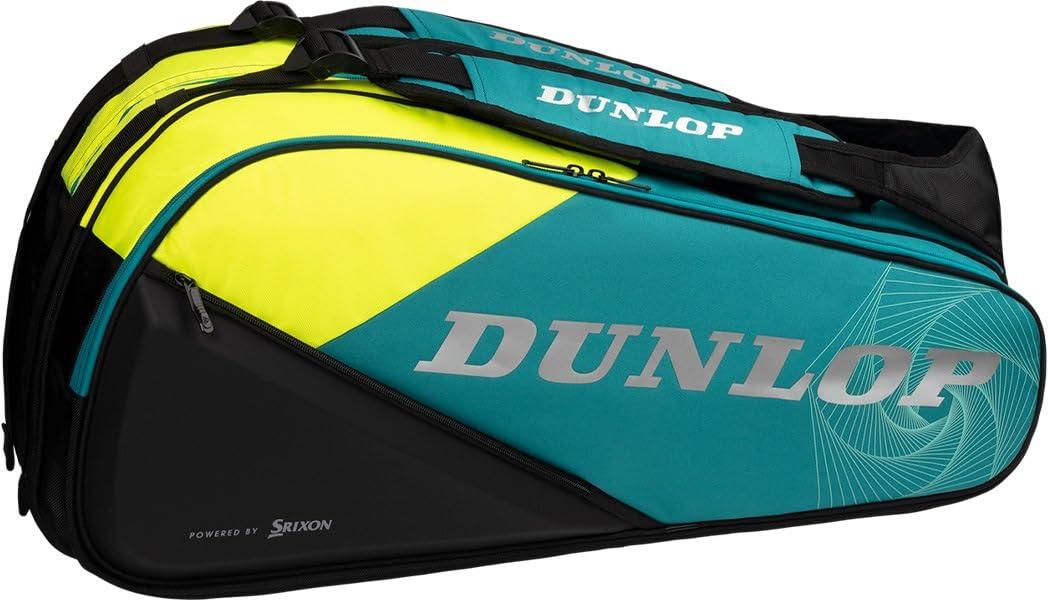 DUNLOP Tennis Hard Tennis Racket Bag PRO LINE (Holds 8 Tennis Rackets) Teal Black DTC2581
