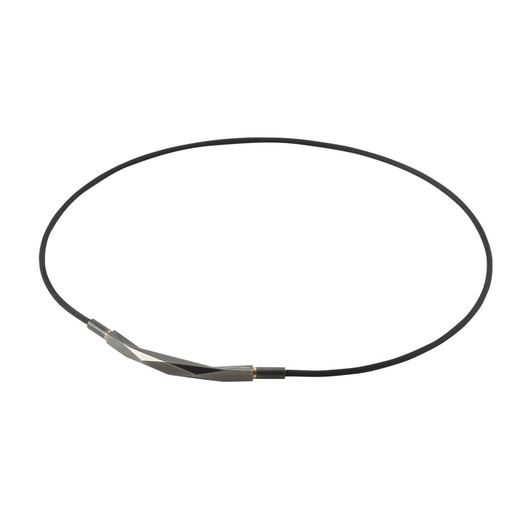 Phiten Necklace RAKUWA Neck Diamond Cut Black 50cm