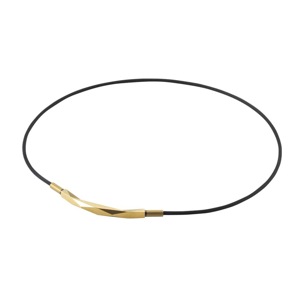 Phiten Necklace RAKUWA Neck Diamond Cut Gold 50cm