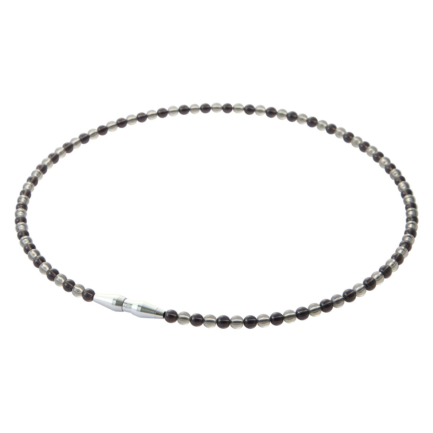 phiten RAKUWA Necklace EXTREME Crystal Touch Black/Gray 50cm