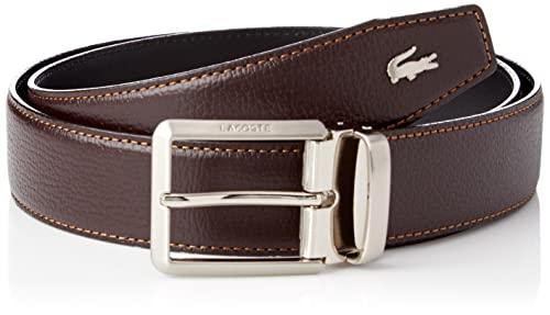 [Lacoste] Genuine Leather Business Belt LB84670 Men's Dark Brown One Size Fits All (Waist Size up to 95cm)