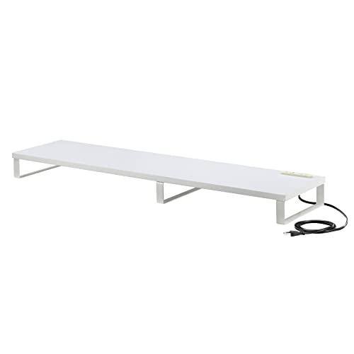 Sanwa Supply Monitor Stand with Power Outlet (W1000・White) MR-LC213W