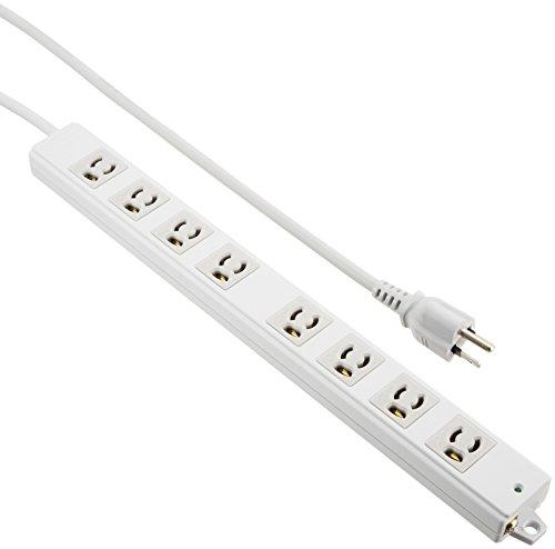 Sanwa Supply Construction Site Tap, 3-Pole, 8-Outlet, 3m TAP-KE8-3