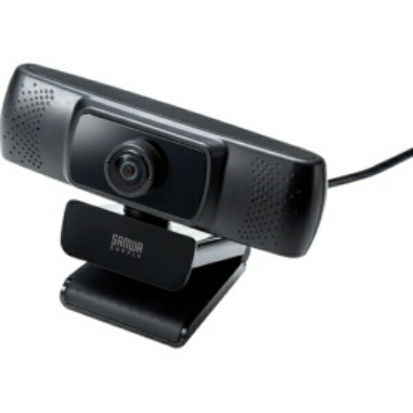 Sanwa Supply Conference Wide-Angle Lens Webcam USB Connection 150° Ultra-Wide Angle Built-in Microphone Skype Compatible Black CMS-V43BK