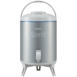 Peacock Thermos Industrial (The-peacock) Peacock Water Jug 9.5L Made in Japan Keeps Cold/Hot Easy to Clean Wide Mouth Excellent Insulation Large Capacity Lightweight Keeper Easy Pour Lever-Style Jug Silver INC-100 SL