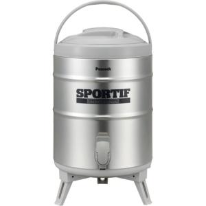 Peacock Thermos Industrial (The-peacock) Peacock Water Jug 9.5L Made in Japan Keeps Cold/Hot Easy to Clean Wide Mouth Excellent Insulation Lightweight Antibacterial Lever-Style Keeper Easy Pouring Large Capacity Jug Stainless Steel Gray INS-100K H