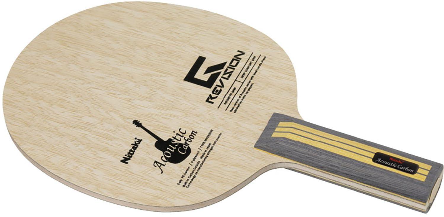 Nittaku Table Tennis Shakehand Racket Acoustic Carbon G-REVISION ST NC0494