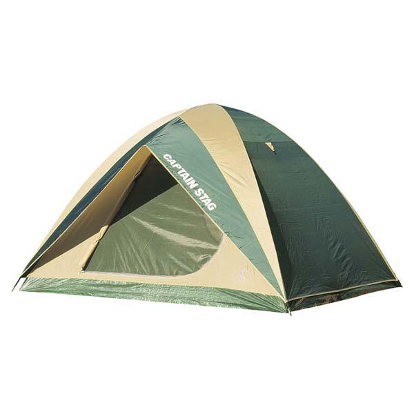 CAPTAIN STAG Tent Plena Dome Tent M-3102 Dome Type for 5-6 People PU/Waterproof Seamless Processing with Carry Bag Green
