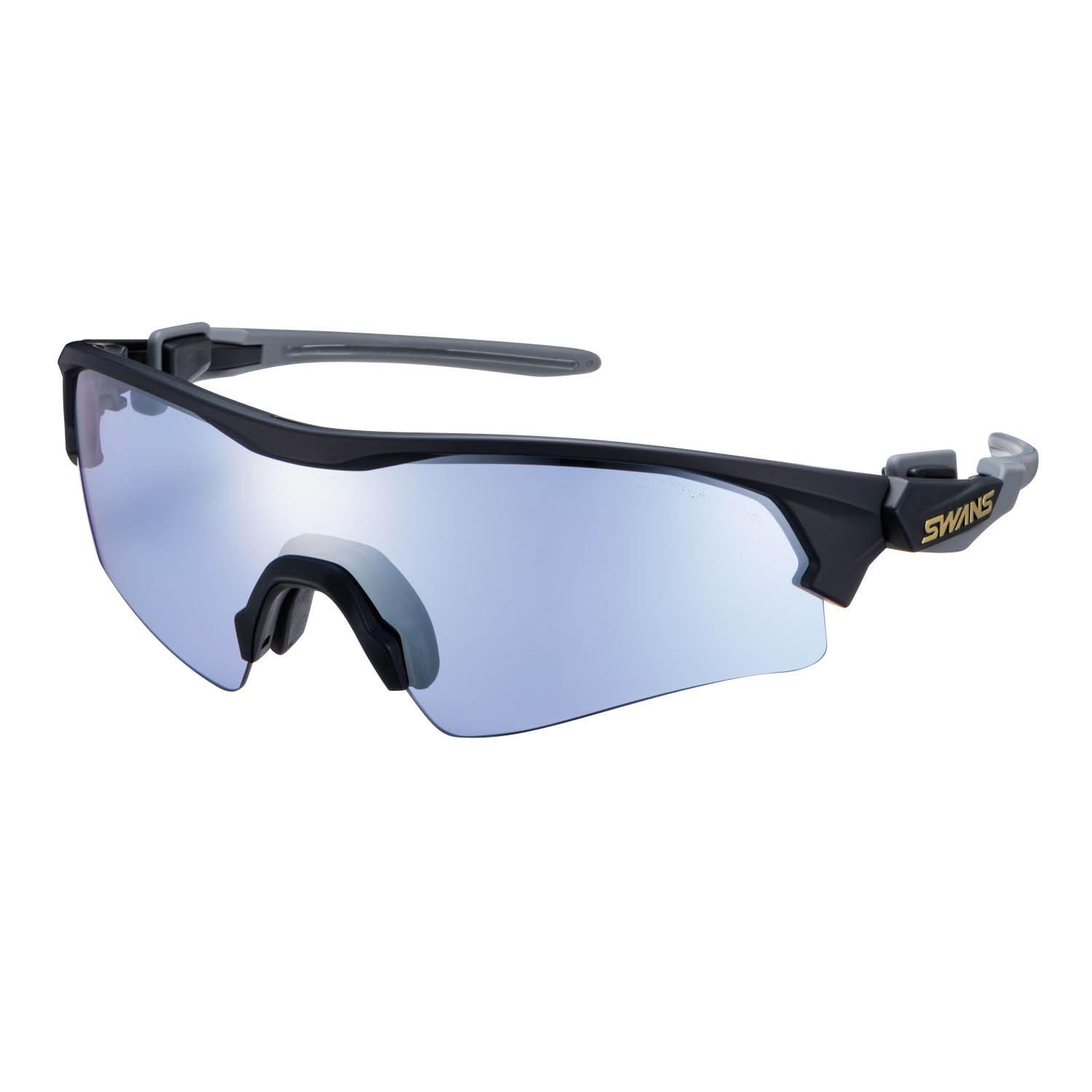 SWANS Sports Sunglasses FACEONE FO-3114_MBK Made in Japan Mirror Lens Matte Black × Matte Gray × Matte Gray Golf Baseball Fishing Running