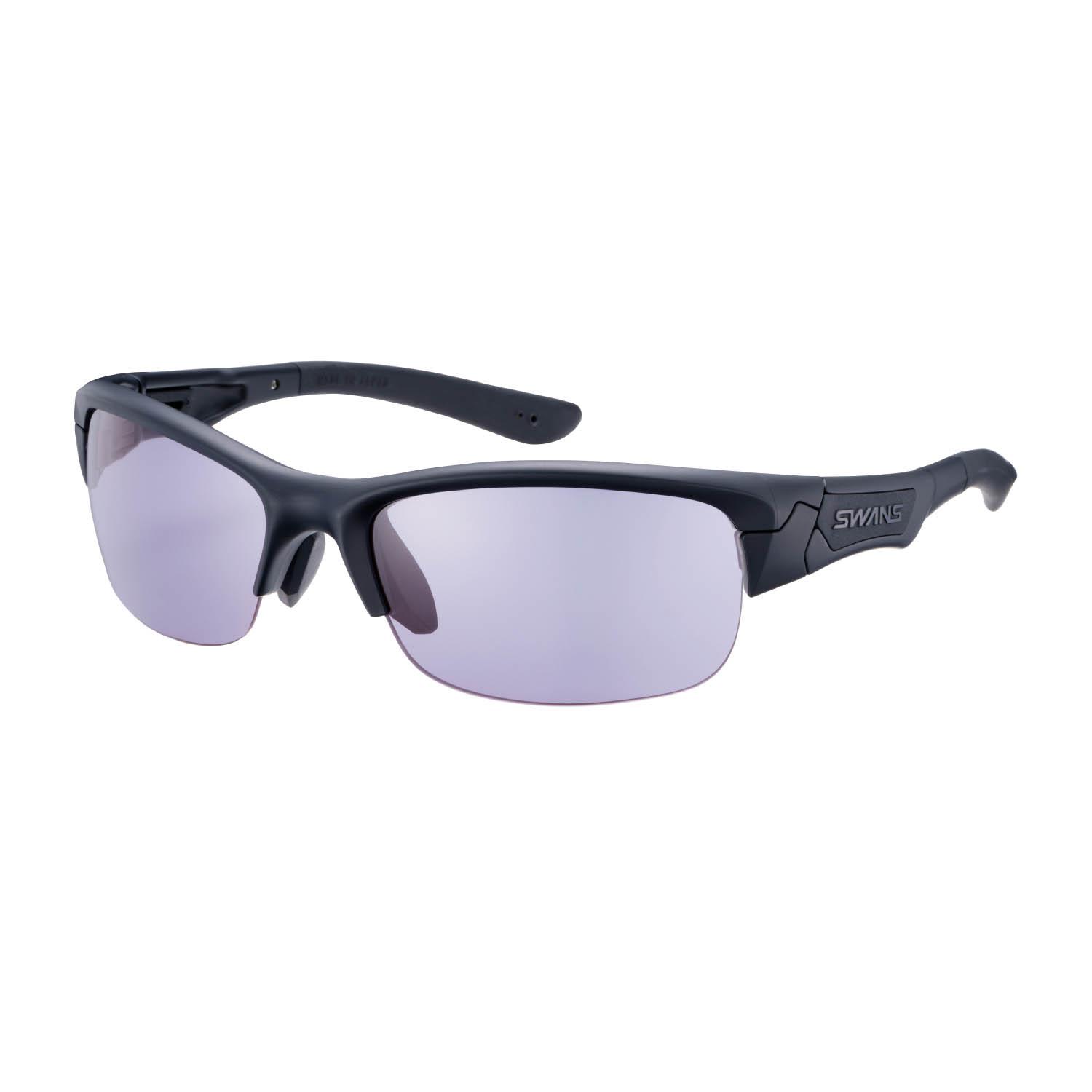 [Swans] Made in Japan Sports Sunglasses SPRINGBOK SPB-0018 MBK High Visibility Lenses ULTRA Straight Smoke Baseball High School Baseball Golf Tennis Running