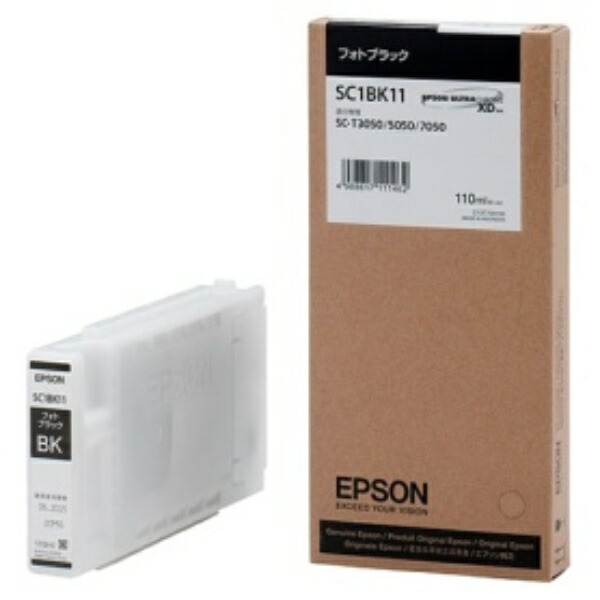 Epson Ink Cartridge Photo Black 110ml SC1BK11 1 piece