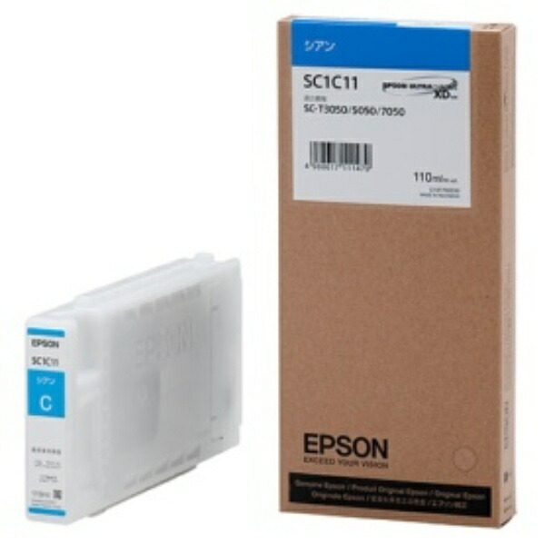 Epson Ink Cartridge Cyan 110ml SC1C11 1 piece