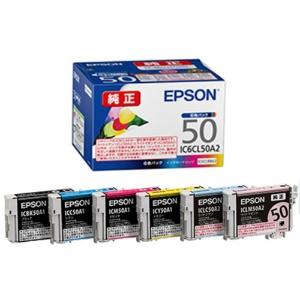 Epson Ink Cartridge 6-Color Pack IC6CL50A2 1 Box (6 Cartridges: 1 Each Color)