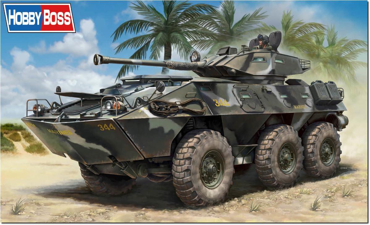 Hobby Boss 1/35 Fighting Vehicle Series V300 Cockrill 90mm Low-Pressure Gun Plastic Model Kit 84573 (Military Vehicle)