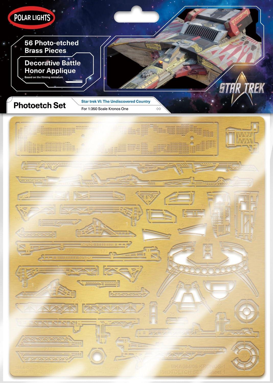 Polar Lights Star Trek VI: The Undiscovered Country Klingon Empire K'tinga-class Battlecruiser IKS Kronos One Etching Parts Set 1/350 Scale Plastic Model Parts MKA064