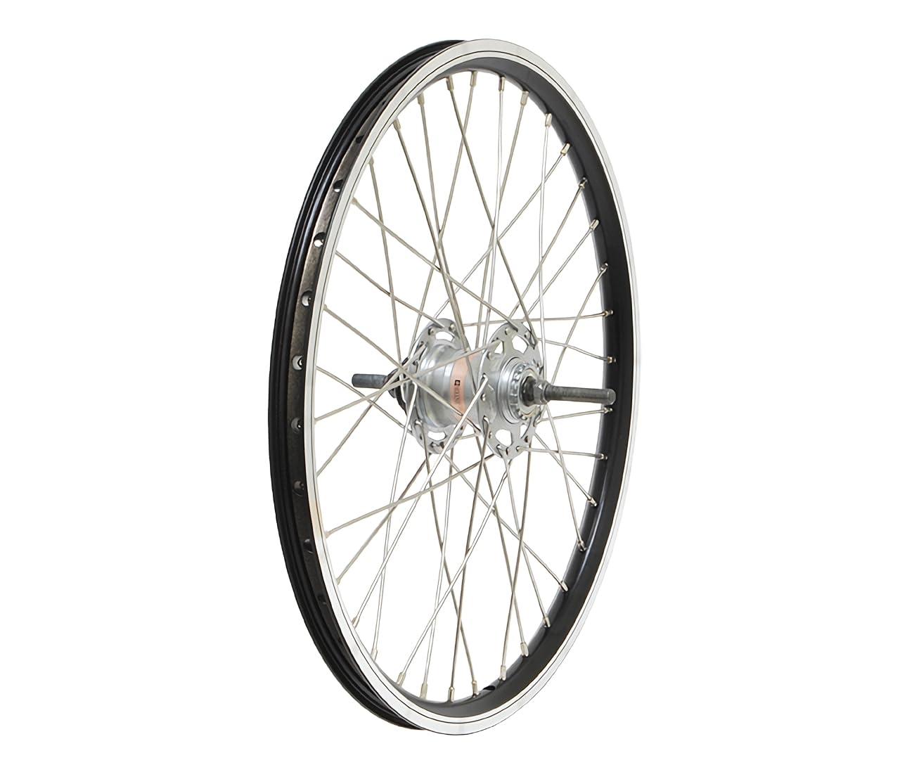 GRK Interior 3S Aluminum Rear Wheel for Roller Brakes, Black (20-inch) (Recommended Tire Size: 20 (406) × 1.50 to 1.75) (1 Wheel)