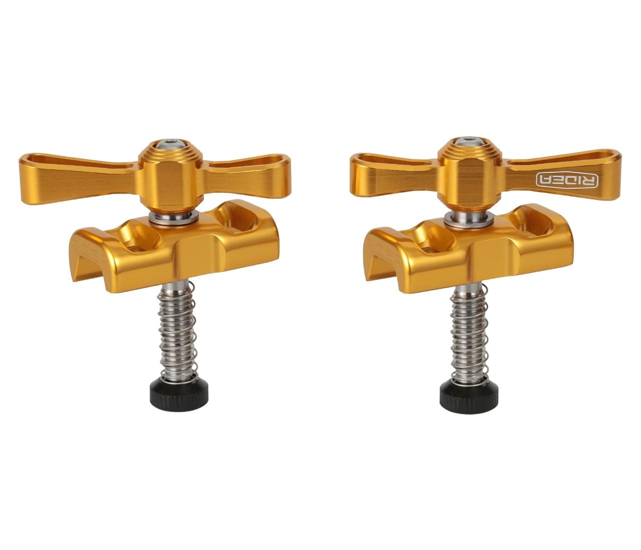 RIDEA Hinge Clamp Assembly LFSBN2T Gold 2-Piece Set 147-06237