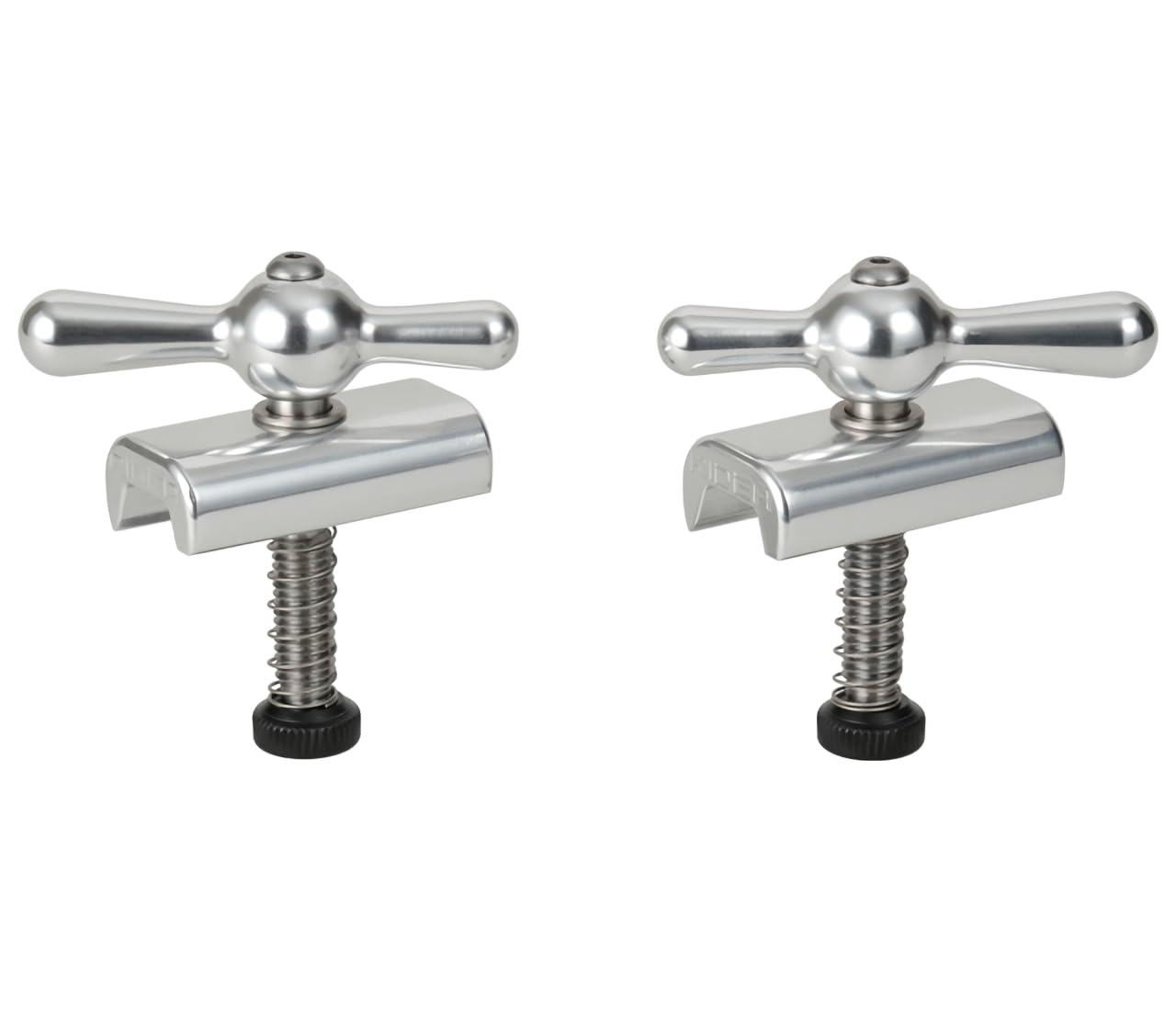 RIDEA Hinge Clamp Assembly LFSBNT Silver 2-Piece Set 147-04531