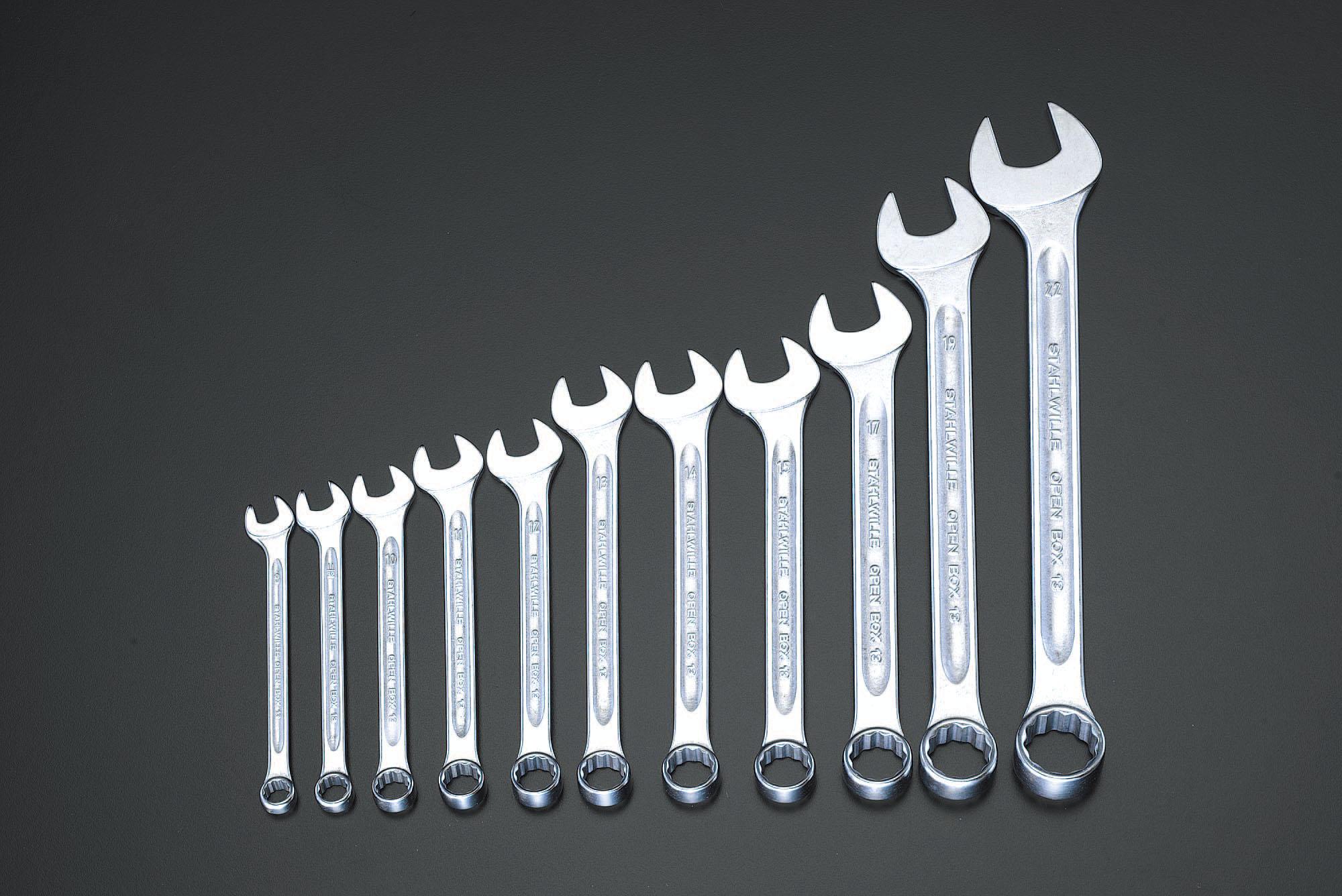 ESCO 15-Piece Set/6-32mm Single-Eye Open-End Wrench EA614ST
