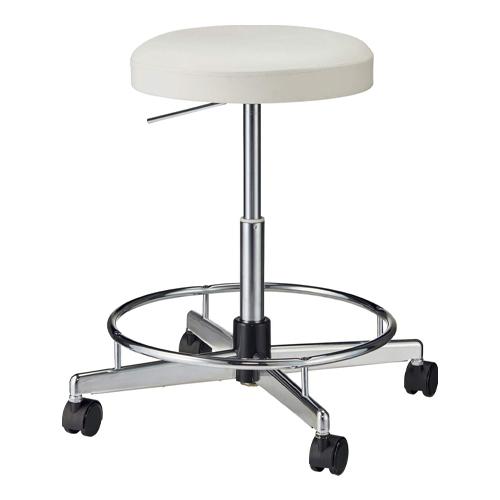 Work Chair (Conductive, Footrest Included/White) White φ620 × 505~685 (H)