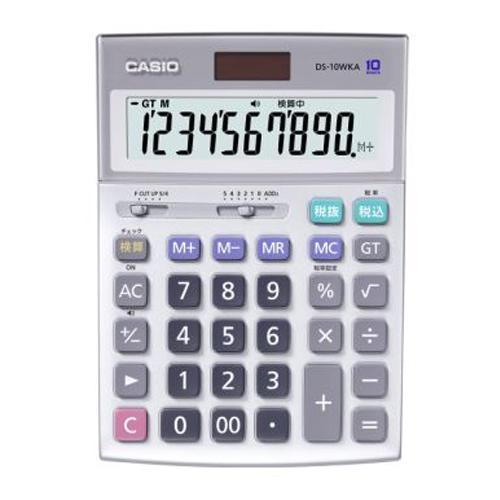ESCO 10-digit calculator (with check function) EA761GA-124 1 unit