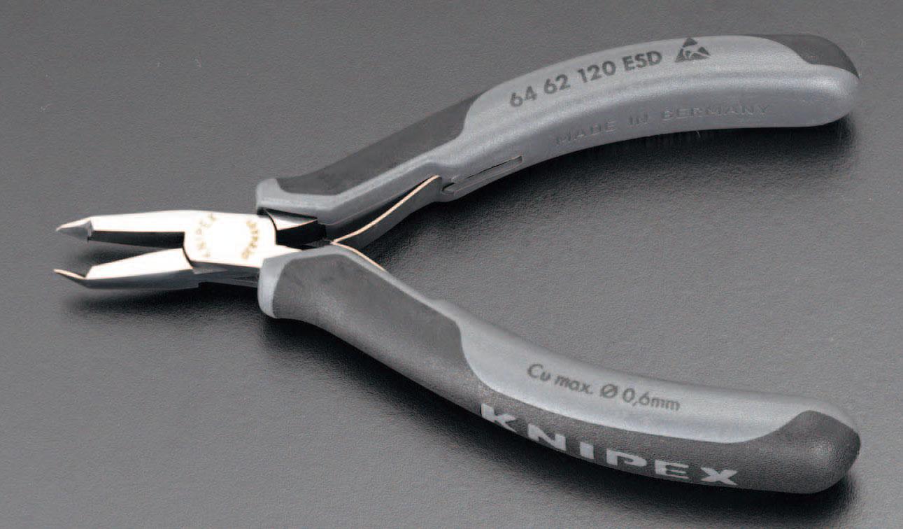 ESCO 120mm Precision End Nippers (ESD Grip/Spring-loaded) EA536KE-34