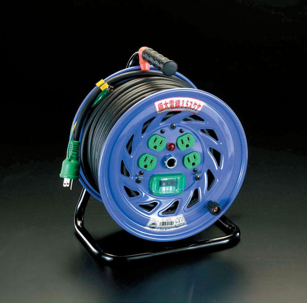 ESCO AC125V/32A/30m Cord Reel (Extra Thick/Leakage Protection) EA815DT-2