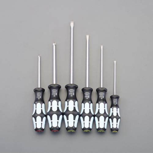 ESCO 6-Piece Set [+-] Screwdriver (Stainless Steel) EA560A
