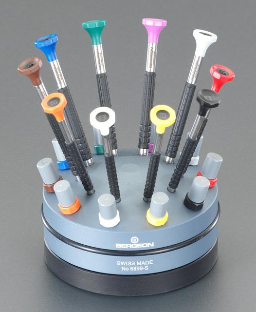ESCO 10-Piece Precision Screwdriver Set with Rotating Stand EA550SW-11