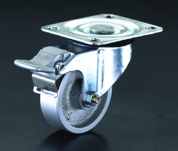 100mm Swivel Casters (Swivel, Rear Brake, Steel Wheel) EA986NA-2