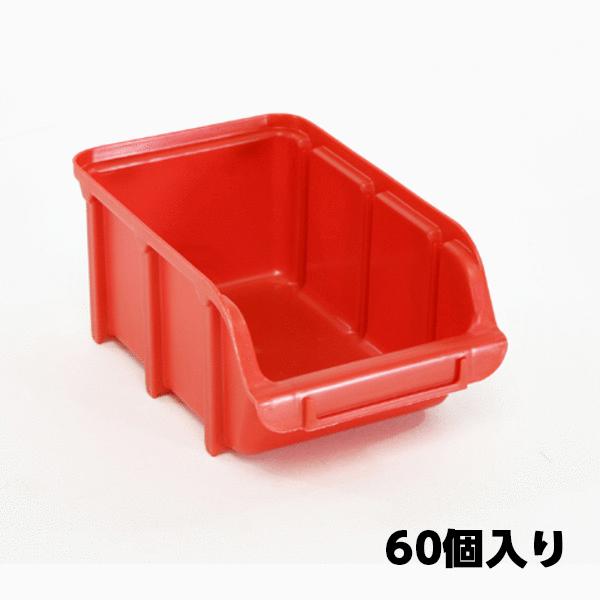 103x165x74mm Parts Tray (Stackable Type, Red/60 pcs) EA661CJ-7