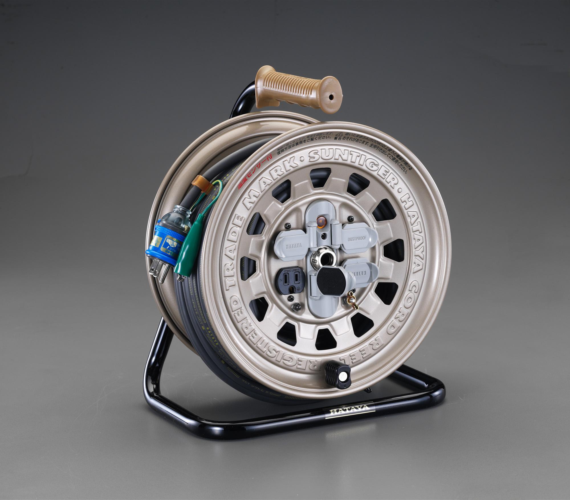 AC125V/15A/30m Cord Reel (with Grounding)